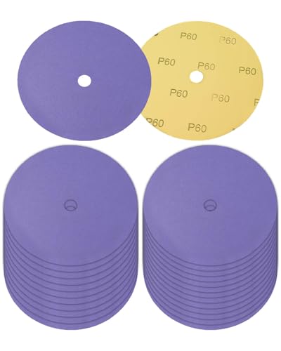 7 Inch 60 Grit Blue Zirconia Sanding Discs for 10-8 Blade Sharpener, 25 Pcs - style: 25 Pack 7" Sanding Disc