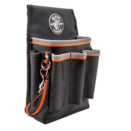 Klein Tools 5241 Ballistic Weave Tool Pouch, 6-Pocket 10.25x10.25x6.75-Inch - style: 6-Pocket Pouch