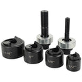 AMZCNC Manual Knockout Punch Kit 1/2 to 1-1/4 Inch Conduit Sizes - style: (Conduit Hole Size) 1/2"~1-1/4" Knockout Punch kit