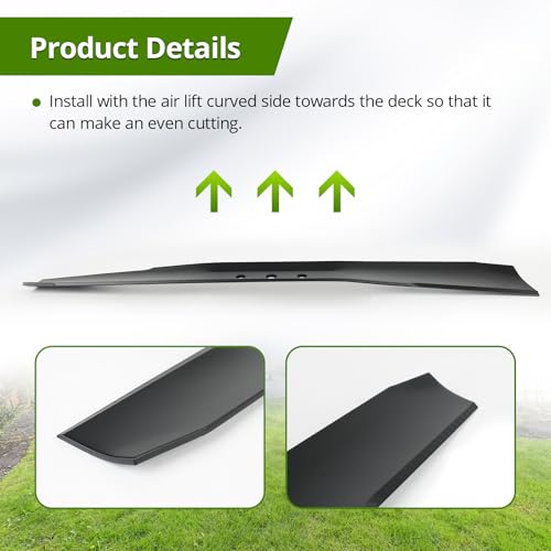 133-8183-03 108-3762-03 Lawn Mower Blade, Compatible with T oro 21 Inch Super Recycler Mower 22275 22275T 22282 22282T 21566 21566T 21568 21568T, Replace 93-4106 93-4106-03 - size: 133-8181-03_1pc