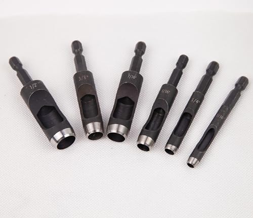 5/16" Leather Hollow Punch for Electric Hand Drills Carbon Steel - size: 5/16 in