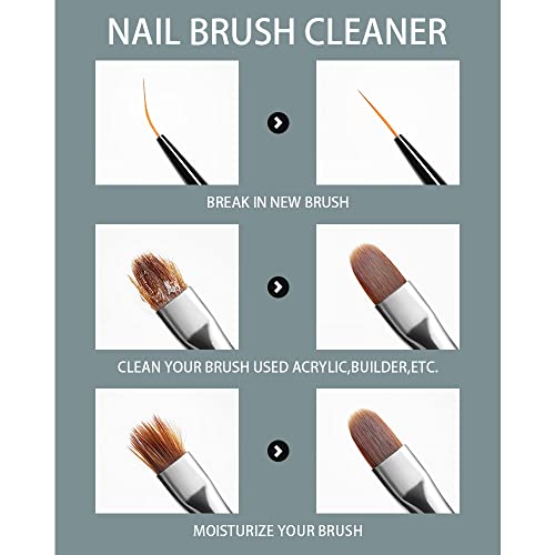 Acrylic Nail Brush Cleaner 2.5FL.OZ 75ML Acrylic Brush Cleaner Liquid Acrylic Nail Brushes Nail Art Tools for Salon Home Use Acrylic Paint Brush Cleaner-75ml - color: 75ml