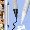 ARTISTRO White & Black Dual-Tip Acrylic Paint Pens - Set of 2 - color: Black&White
