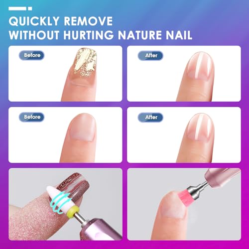 26pcs Nail Drill Bits Set, 3/32inch Professional Ceramic Diamond Safety Bits for Nail Drill, Cuticle Efile Nail Drill Bits, Remover Bits for Acrylic Gel Nail Tech Manicure Pedicure, Home Salon - color: Mixed-26PCS
