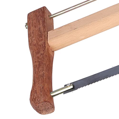 Frame Saw, Teakwood Handsaws, Blade Replacement Carpenter Hand Bow Wood Cutting Tool, Portable Frame Saw for Cutting Wood(400mm) Cut Percussion Tool, Hack Saw Blade - size: 400mm