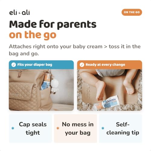 Eli & Ali Tush Swiper - Diaper Cream Applicator Fits Most Creams, Grey 2pk - color: Grey, size: 1 Count (Pack of 2)