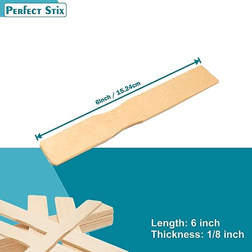 Perfect Stix "6"" Wooden Paint Paddles- Pack of 100ct" - color: 6" Paint Paddles