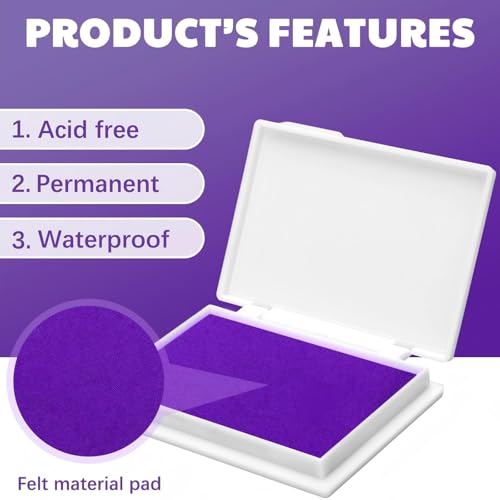 MotiMind 4 Pcs Multicolor Archival Pigment Waterproof Ink Pad for Stamp - color: Multicolor
