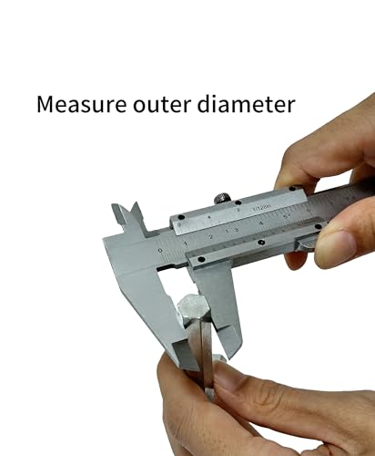 WF Vernier Scale Metric and Inch Measurements Stainless Steel Construction Micrometer Calipers Measuring Tool 6 '' Non Digital Calipers