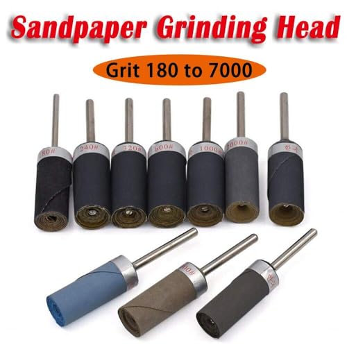 Sanding Sticks Polishing Stick Roller Sanding Drums Sleeves Sander Rotary Sandpaper for Plastic Models Assorted Metal and Wood Sanding Tools Accessory 1200 Grit - size: 1200 Grit