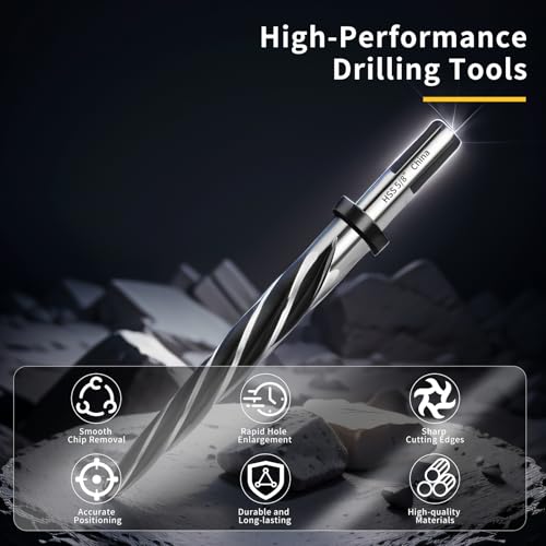 5/8" M2 HSS Bridge Construction Taper Reamer Drill Bit for Metal - size: 5/8”