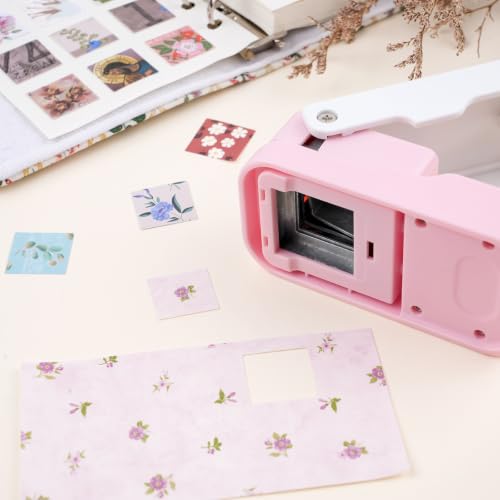 0.83inch Square Punch, Square Craft Punch for Junk Journal - color: 0.83x0.83" Square Punch Pink