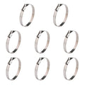 WINL Stainless Steel Hose Clamps 8Pack 3" to 4" (76mm-102mm) - size: SAE#56 ( 3" ~ 4" )