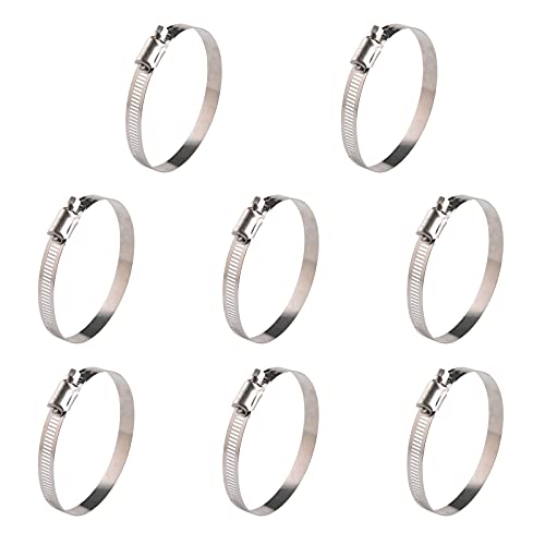 WINL Stainless Steel Hose Clamps 8Pack 3" to 4" (76mm-102mm) - size: SAE#56 ( 3" ~ 4" )