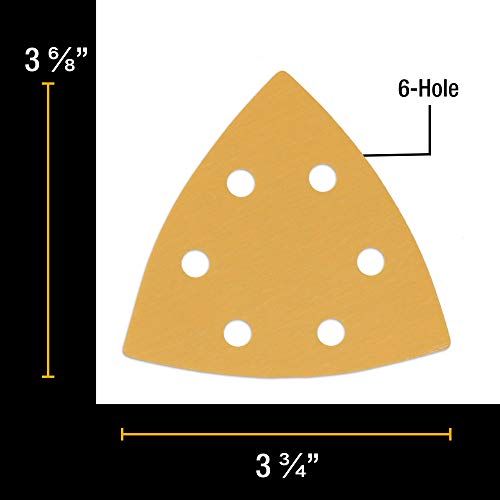 Dura-Gold Premium Triangle Oscillating Mouse Sanding Sheets - 1000 Grit - size: 1000-Grit