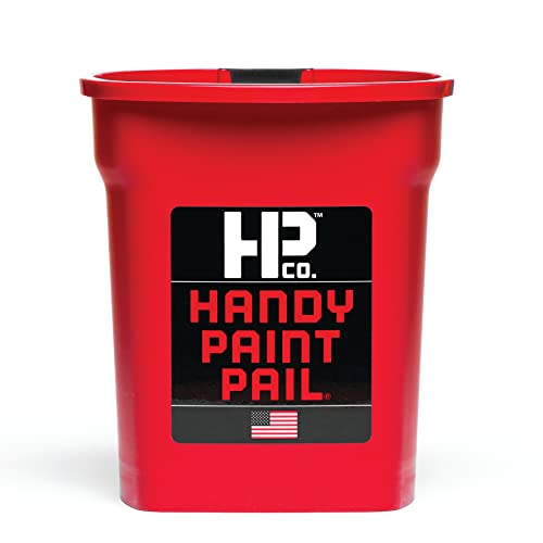 Handy Paint Pail Kit, Disposable Liners and Paint Brush for Trim, Cut-Ins, and Small Painting Projects, Active Painter’s Dream Package, Red Kit 1