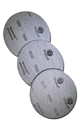 CTD TruCut Sanding Pads for Bowling Ball Resurfacing (Variety grit 5 inch) - size: 5 inch, style: 3 Pack Variety Low Grits