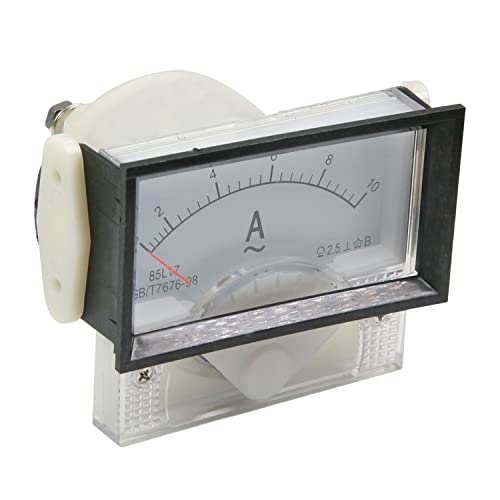 Heyiarbeit AC 0-10A Analog Current Panel 85L17 Amp Ammeter Gauge Meter 2.5 Accuracy for Auto Circuit Measurement Tester 1Pcs - size: 85L17 10A