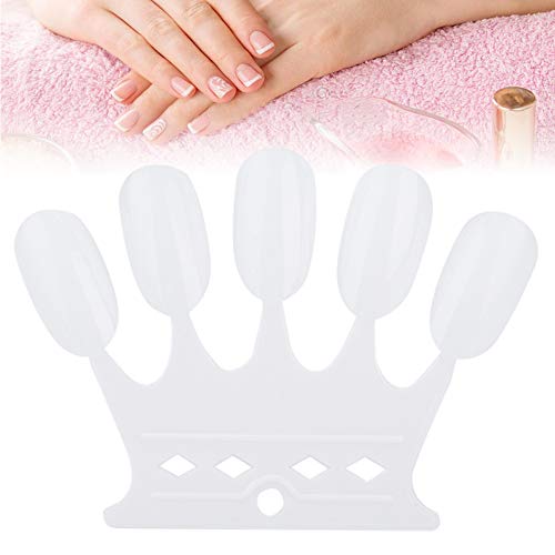 Nail Color Card, 50 Pcs Nail Art Practice Tips, Manicure Polish Gel Display Tool (1# White) - color: 1# White