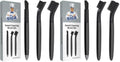 MR.SIGA Grout Cleaner Brush Set, Detail Cleaning Brush Set for Tiles, Sinks, Drains, Grout Brush for Edge, Crevice Cleaning (Pack of 2) - size: 6.2 x 0.7 x 0.8 inch (Pack of 2)