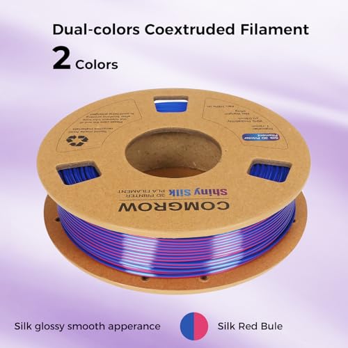 Comgrow Silk Shiny Rainbow Multi-Color 3D Printer Filament - color: Red & Gold+red & Green+red & Blue+blue & Green