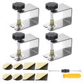 HARFINGTON 4Pcs Stainless Steel C Clamp 2.1" Dia Tiger Clamp - size: 2.1", style: Universal with Foam Pads
