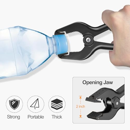 EMART 6 Pack Heavy Duty Spring Clamps 4.5 inch Plastic Backdrop Clips Black - color: Black, size: 4.5 inch