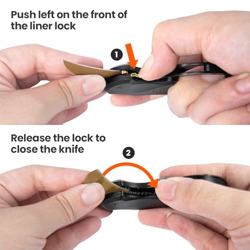 FUNBRO Small Pocket Knife for Men, Edc Knives Tool - color: 1 Pack Gold