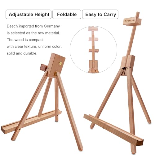 Painting Easel, A-Frame Wooden Tabletop Easel Display Stand (2 Pack) - style: 2 Pack