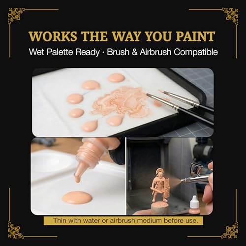 Ludus Bellum Miniature Paint Light Peach Color 18ml Dropper Bottle - color: Light Peach