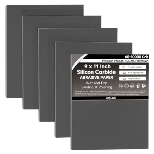 12-Sheet Premium 2000 Grit Wet Dry Sandpaper, 9 x 11 Inch - color: 2000Grit, size: 9x11inch