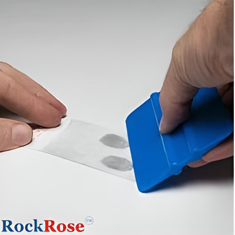 Flexible Plastic Scraper Vinyl Wrap Blue Squeegee Window Tint Film Tool Kit for Car Wrapping, Tinting, Wallpaper Decals - 4-inch (5 pk) - color: Blue-2, size: 5