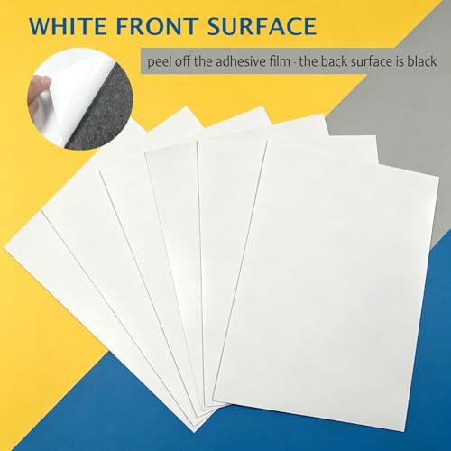 2 Pack, White Metal Sheets with Adhesive-8.5” x 12.3”, Ferrous Sheet for Magnets Receptive, 40 Mil Magnetic Miniatures Organization – Fits Standard US Really Useful Box - color: White, size: 8.5"x12.3"