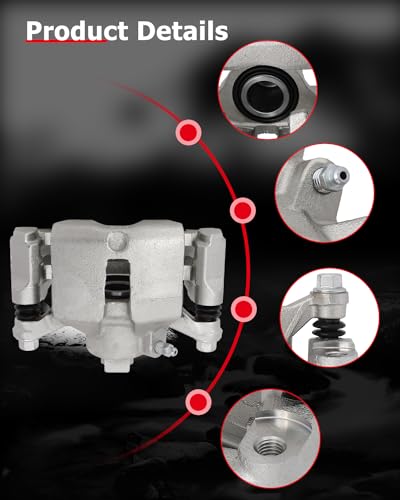 cciyu Rear Left Disc Brake Caliper Assembly w/Bracket 18B4644 - size: Rear Left[18B4644]