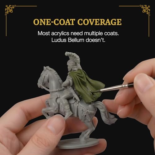 Ludus Bellum Miniature Paint Olive Green Color 18ml Dropper Bottle - color: Olive Green