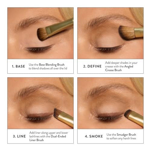 LAURA GELLER Makeup Brushes - Shadow Skills Eyeshadow Brushes 4 ct - style: 18 Eyeshadow Brushes (4 Pack)