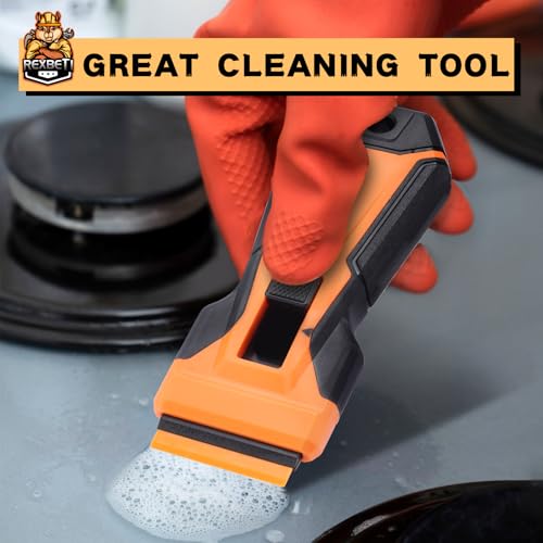 REXBETI Razor Blade Scraper Tool, Paint, Windows, Glass Stovetop Scraper - size: 1 Pack(5.71 inch)