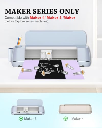 UCEC Single & Double Scoring Wheel Tips Compatible with Cricut Maker 4/3/1 - color: Scoring 01 + 02