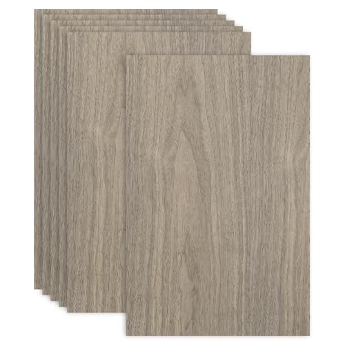 MECCANIXITY 6PCS Walnut Plywood Sheets,12 x 18 x 1/8 Inch Unfinished Wood Board Lightweight/Durable Wood Panels for Laser Cutting & Engraving,Crafts,Painting, Aircraft Model - size: 12 x 18 x 1/8 Inch