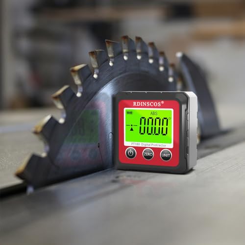 RDINSCOS Digital Angle Gauge with Strong Magnetic Base - color: Black_red