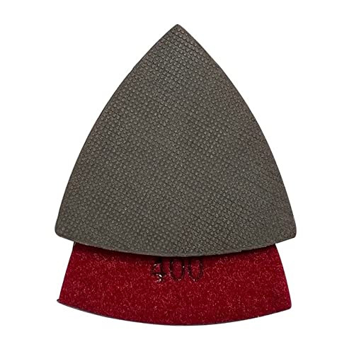 3" Triangular Grinding Pad Set for Oscillation Multi-Tool, 30-3000 Grit - size: 3" Hook & Loop, style: Set of 8 - #30 to #3000 Grit
