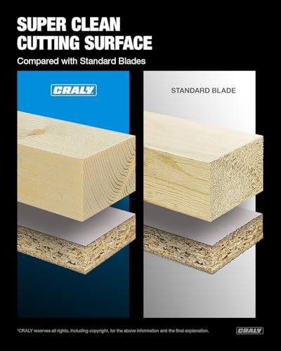 CRALY 12 Inch 100 Teeth Ultra Fine Finish Wood Cutting Circular Saw Blade, 1 Inch Arbor, Carbide Tipped, Thin Kerf, Black Ice™, for Wood Cutting Table Saw, Miter Saw(C12100FF) - size: 12", 1'' arbor, 100T