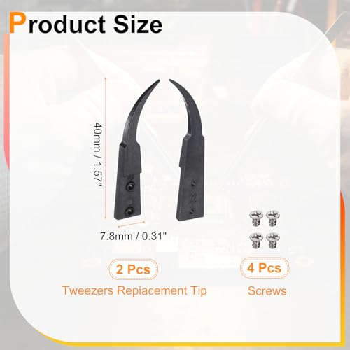HARFINGTON Tweezers Replacement Tip Set Model 7A Anti Static Precision - style: 7A