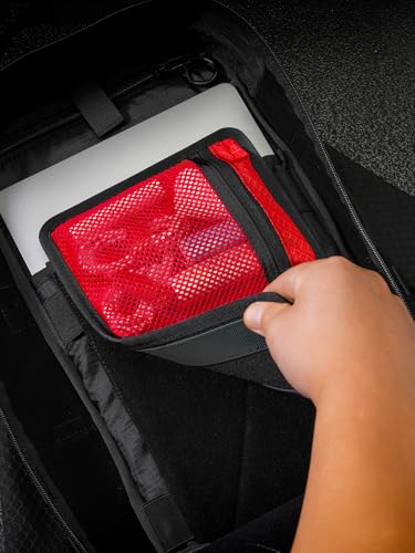 TACTICAL_GEEK TCM10 EDC Organizer Board(Black Red) - color: TCM10-Black Red