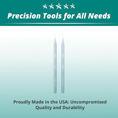 Excelta 475A Diamond Tipped Scribe, Aluminum Handle, .020" Fine Straight Tip, 4.5" Length, Conductive, Made in Japan, Professional - style: Stainless Steel, Swiss Quality, 475A