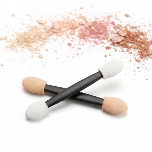100 Pcs Eye Shadow Applicator Sticks, 2.56 Inch Dual Sides Disposable Eyeshadow Applicator for Eye Makeup, Women
