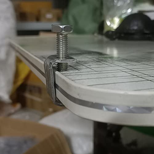 10 Pcs Galvanized Steel C Clamps, Adjustable U Clamps for Workbench Beam Mounting, Mini Heavy Duty Woodworking Tools for Table Edge Fixing