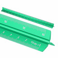 HARFINGTON Architectural Scale Ruler 12" Metric Aluminum Alloy Large Green - color: Green, size: 12 Inch