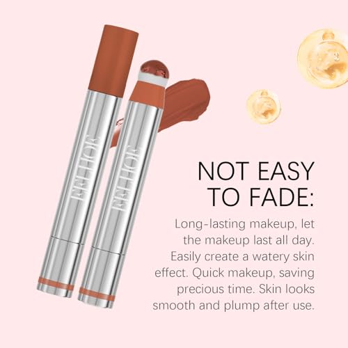 Liquid Blush for Cheeks, Blush Beauty Stick With Soft Cushion Applicator For Radiant, Flushed Cheeks, Infused With Squalane, Vegan & Cruelty-free, Rose