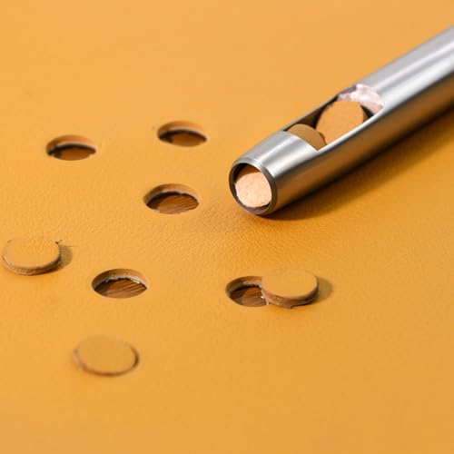 Leather Hole Punch Tool 1mm/0.04inch Round Hollow Hole Punch - size: 1 mm / 0.04 inch